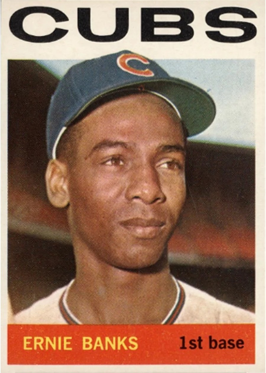 1964 Topps #55 Ernie Banks, Chicago Cubs