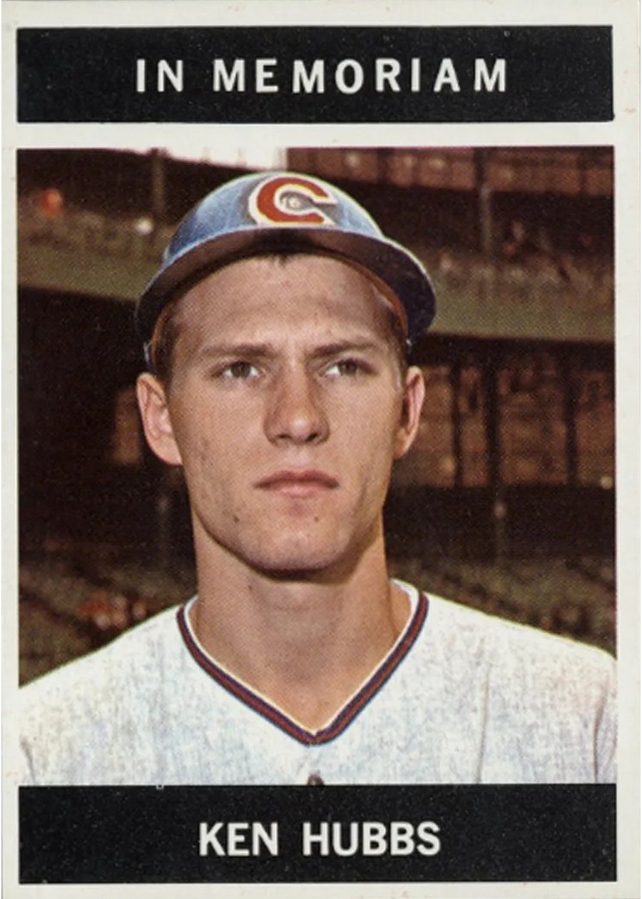 1964 Topps #550 Ken Hubbs, Chicago Cubs