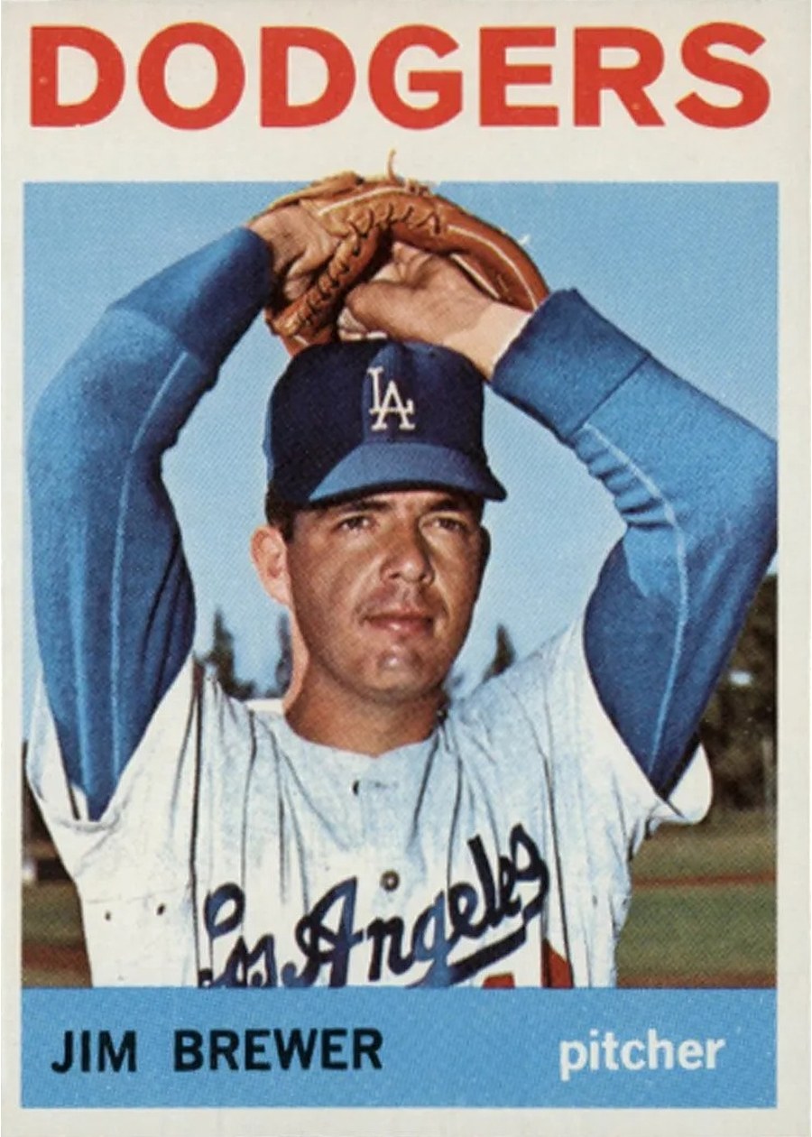 1964 Topps #553 Jim Brewer, Los Angeles Dodgers