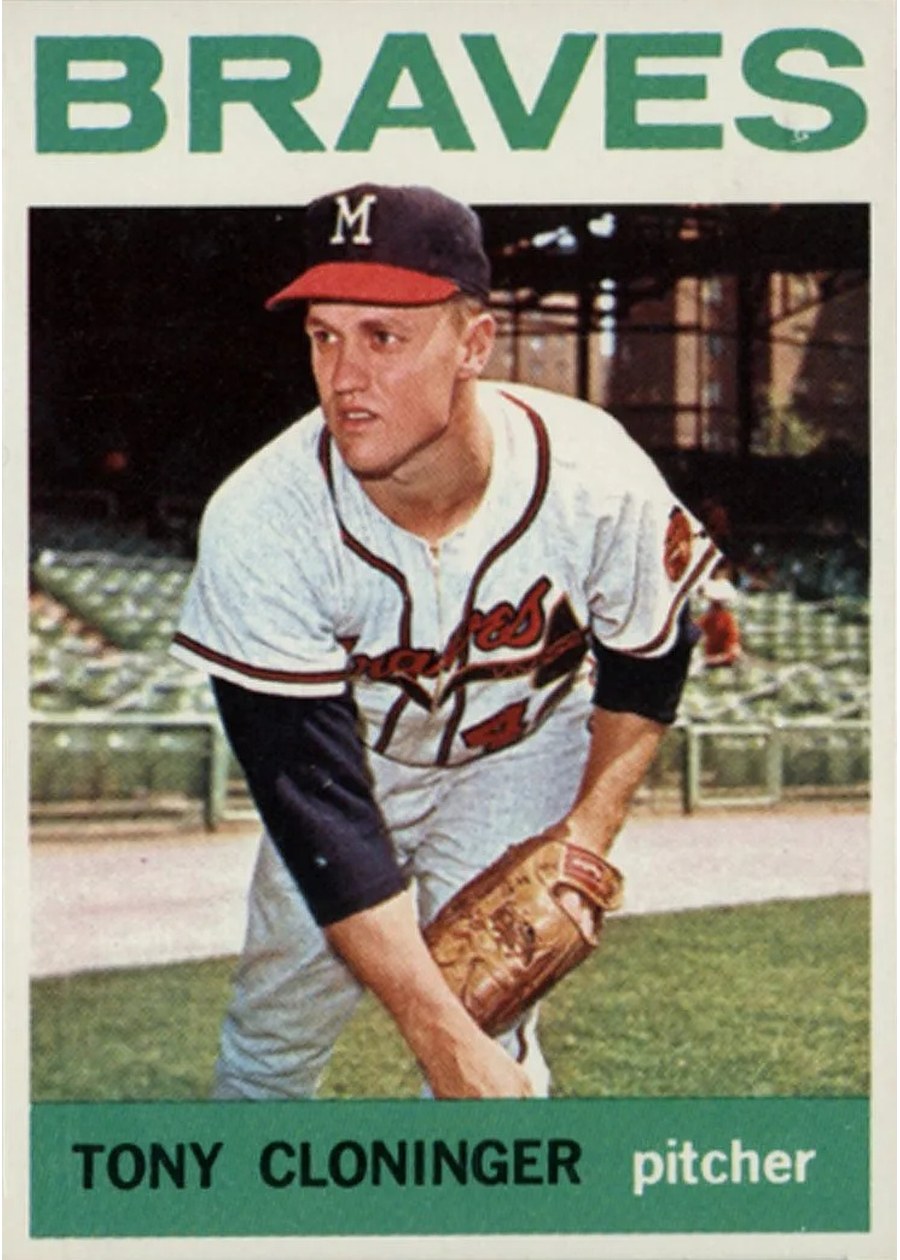 1964 Topps #575 Tony Cloninger, Milwaukee Braves