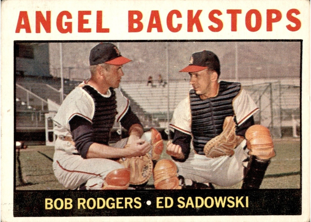 1964 Topps #61 Angel Backstops, Los Angeles Angels