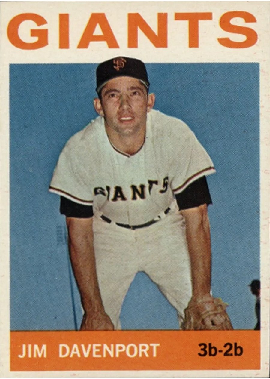 1964 Topps #82 Jim Davenport, San Francisco Giants