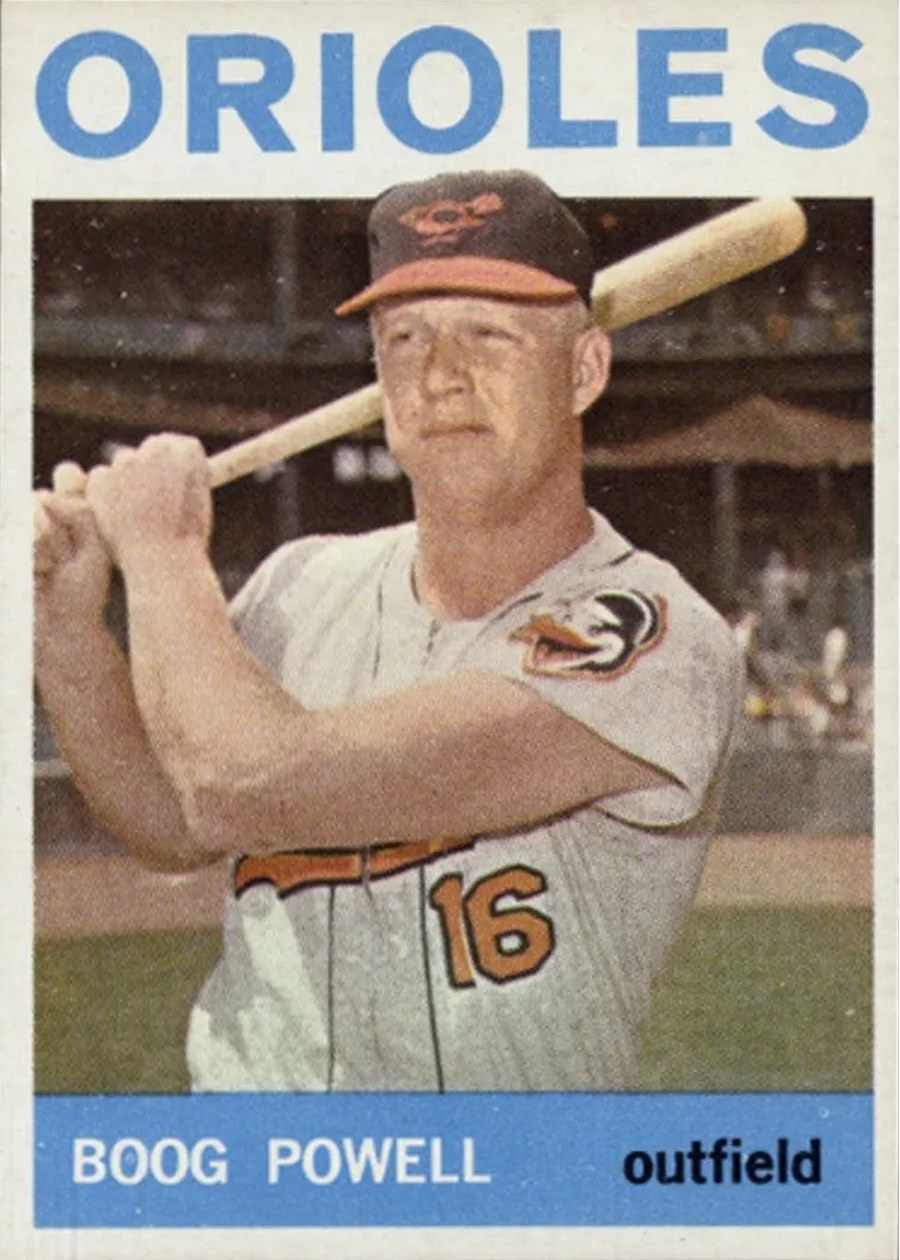 1964 Topps #89 Boog Powell, Baltimore Orioles