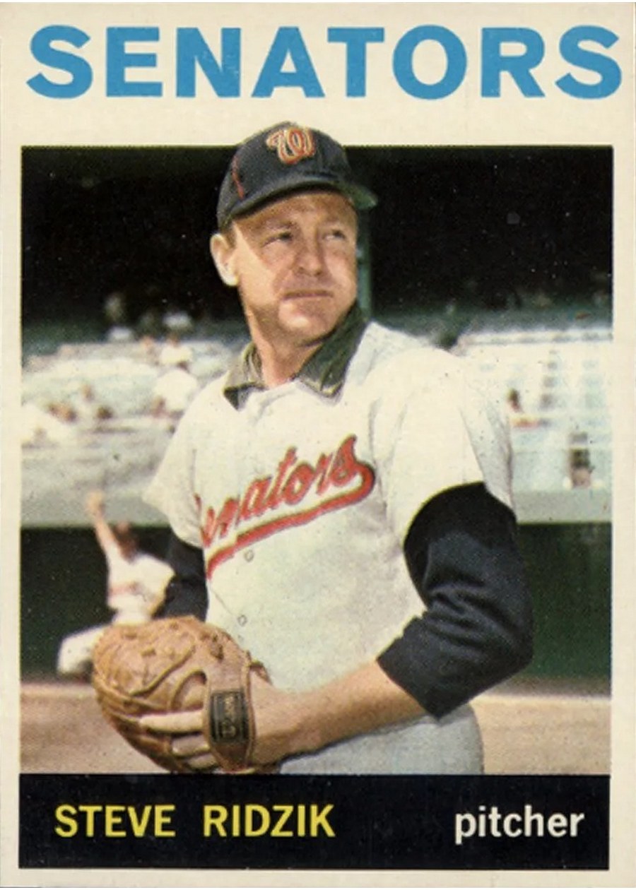 1964 Topps #92 Steve Ridzik, Washington Senators