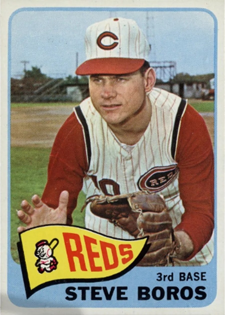1965 Topps #102 Steve Boros, Cincinnati Reds