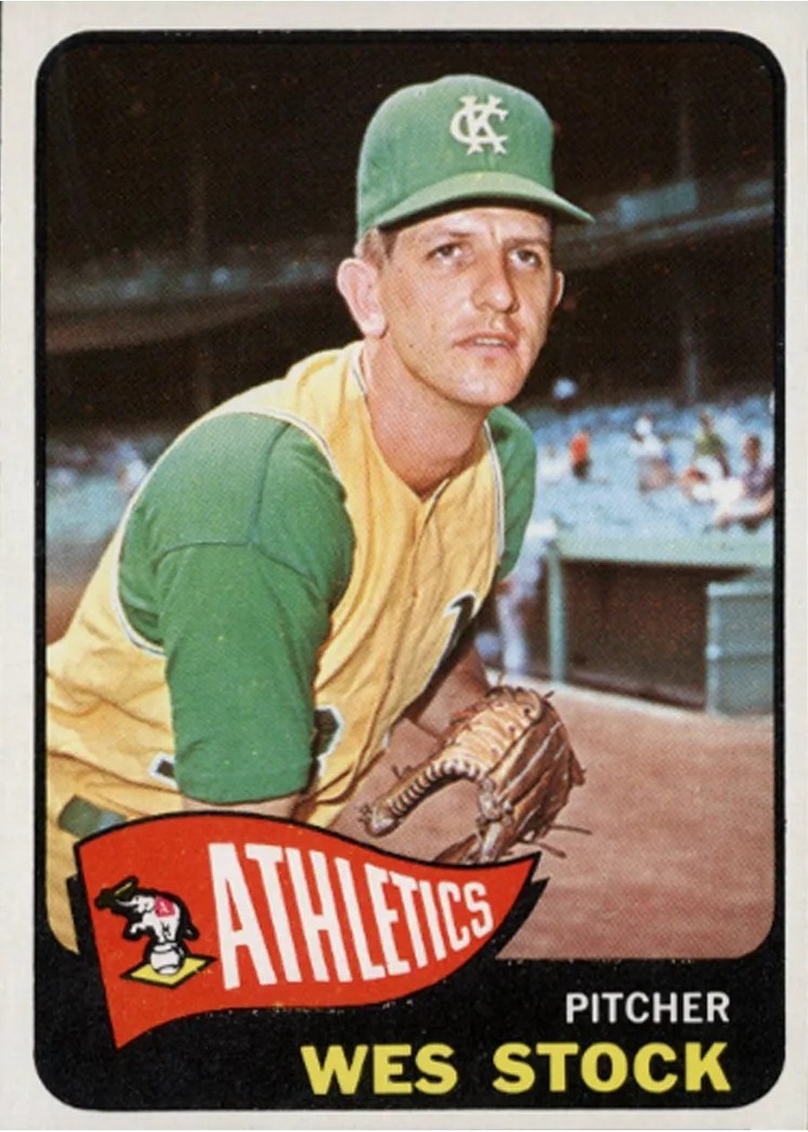 1965 Topps #117 Wes Stock, Kansas City Athletics