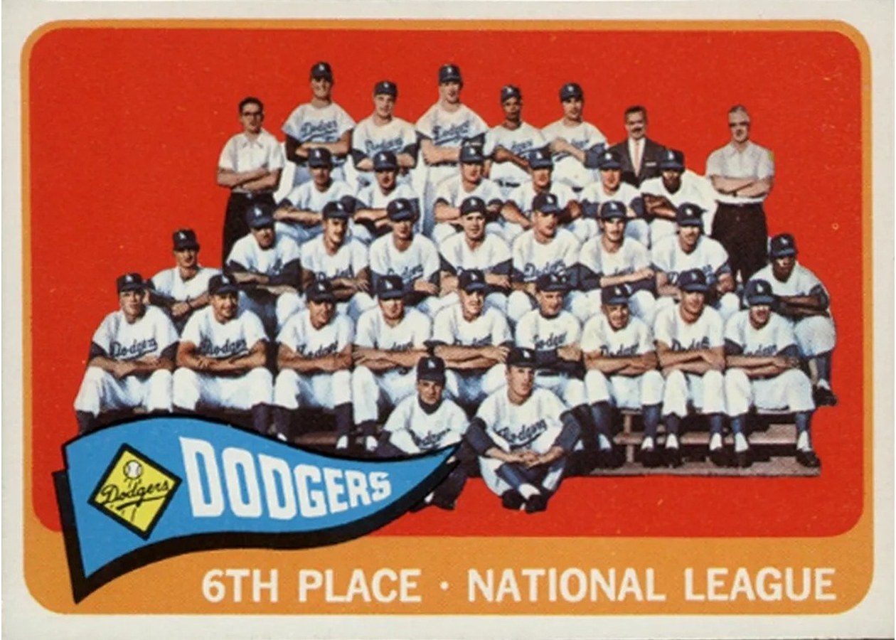 1965 Topps #126 Los Angeles Dodgers