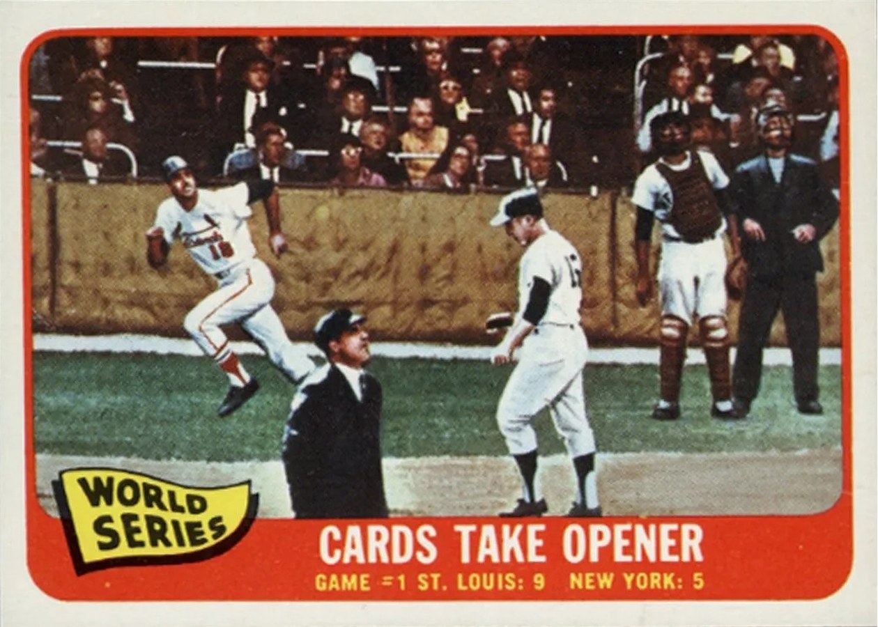 1965 Topps #132 World Series Game #1 - Cards Take Opener, St. Louis Cardinals