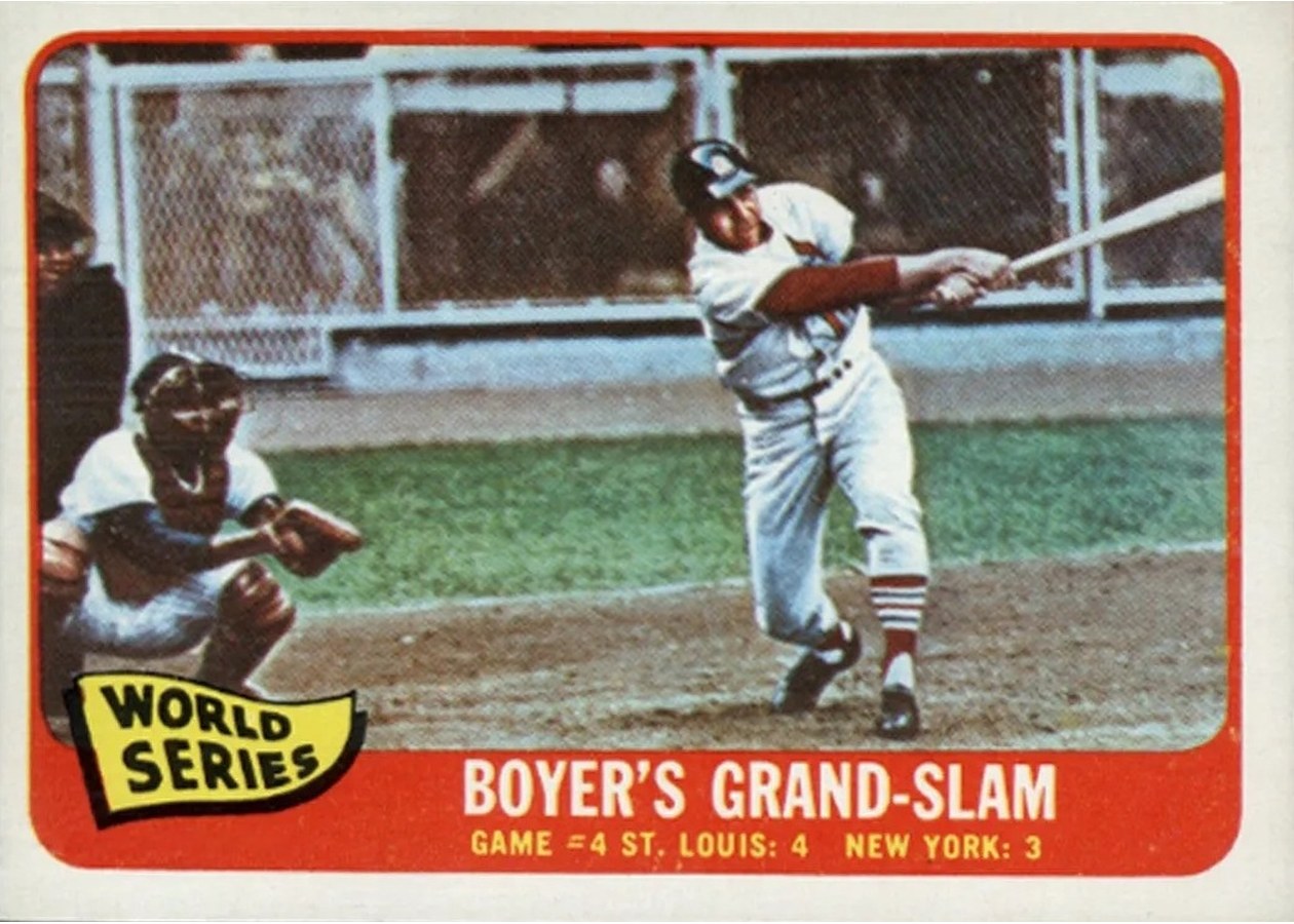 1965 Topps #135 World Series Game #4 - Boyer's Grand-Slam, St. Louis Cardinals