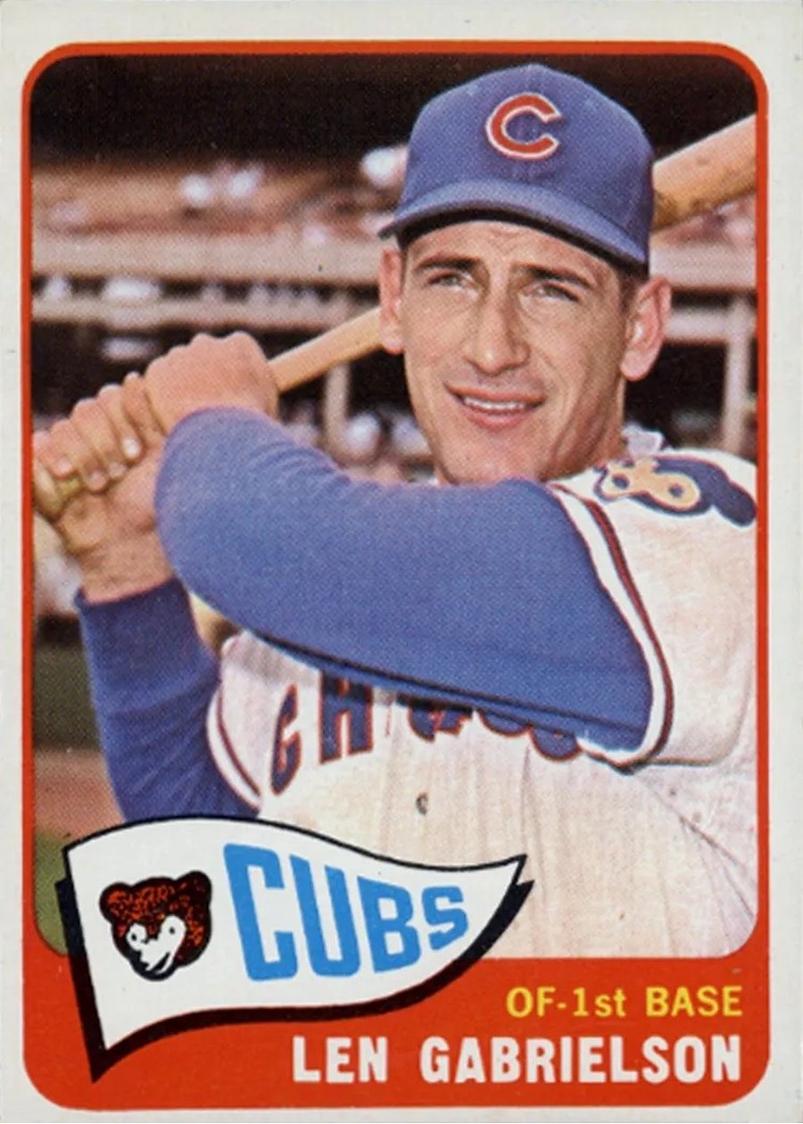 1965 Topps #14 Len Gabrielson, Chicago Cubs