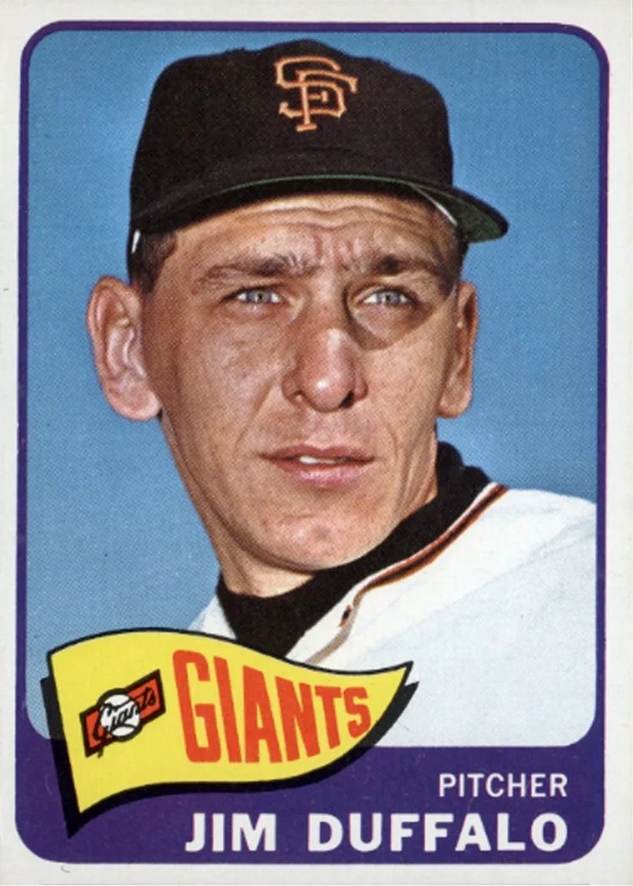 1965 Topps #159 Jim Duffalo, San Francisco Giants