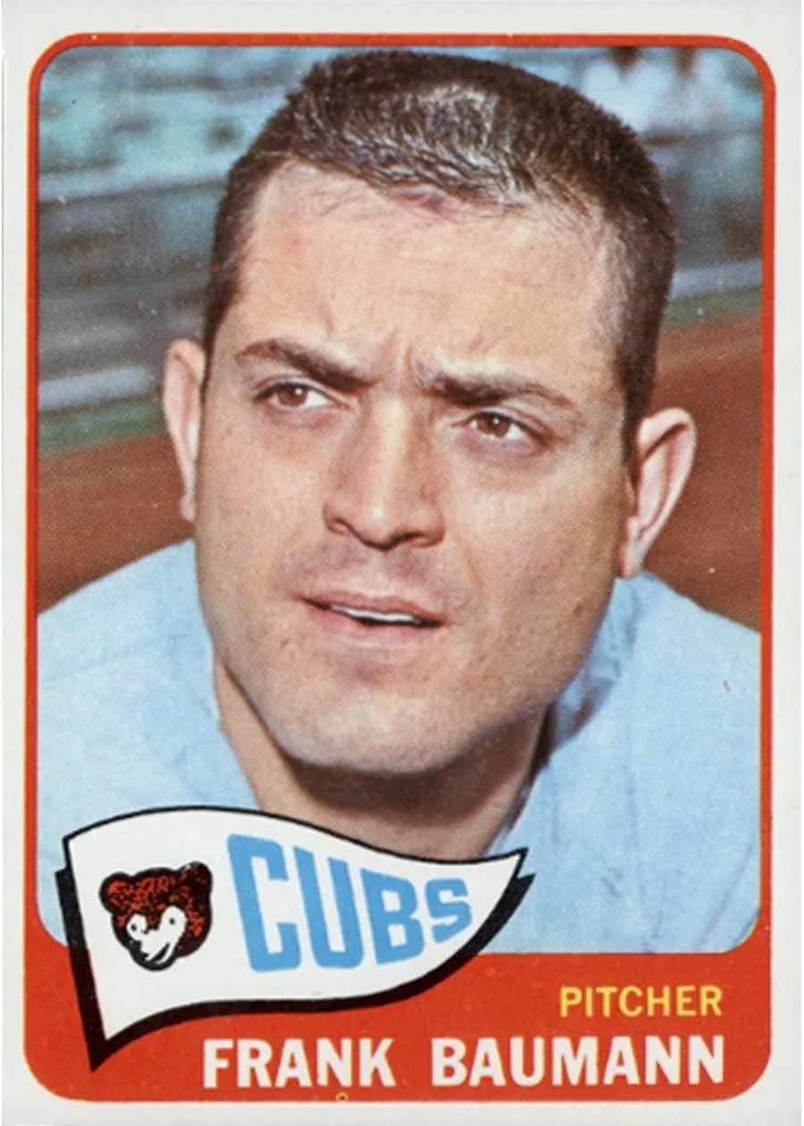 1965 Topps #161 Frank Baumann, Chicago Cubs