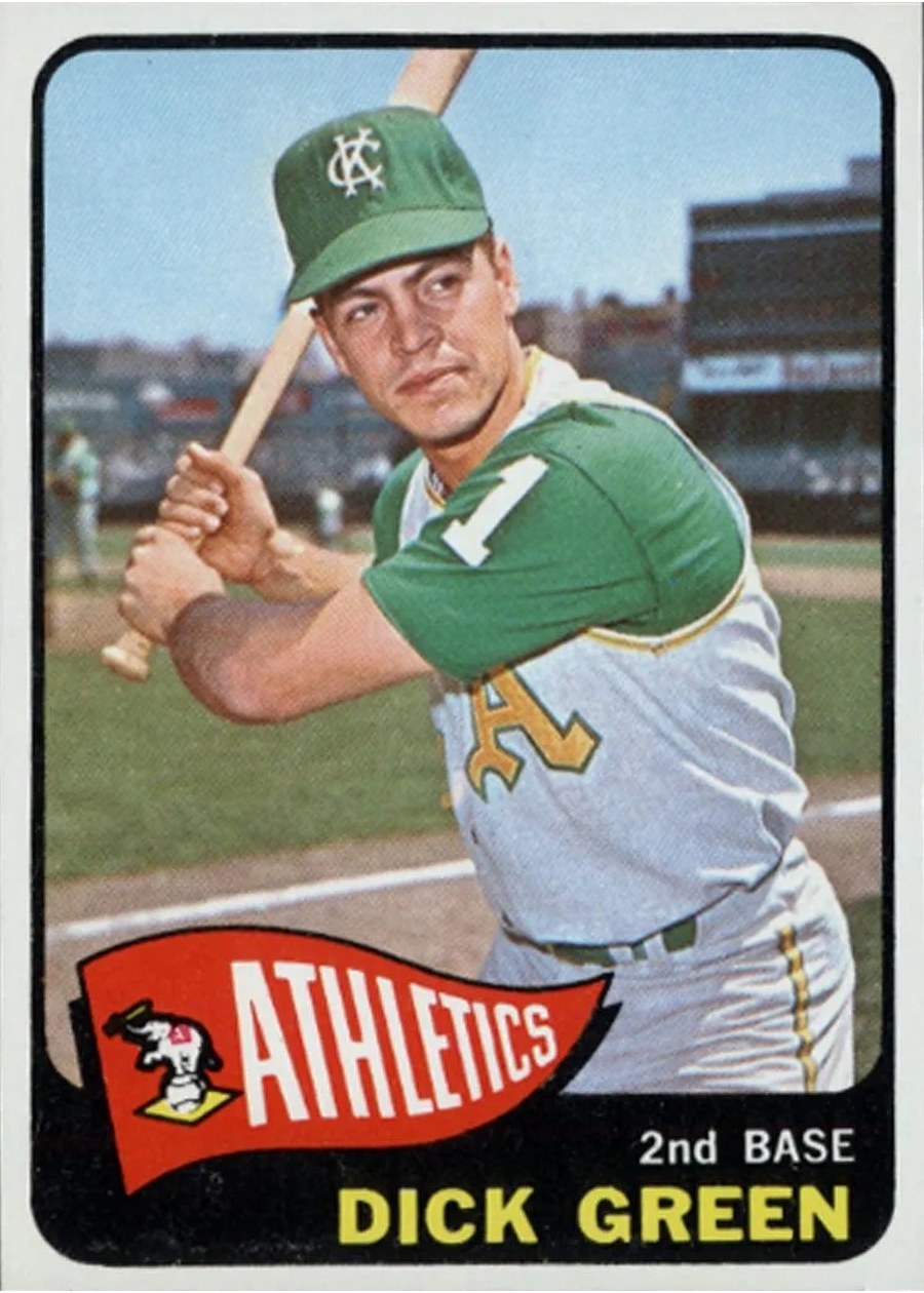 1965 Topps #168 Dick Green, Kansas City Athletics