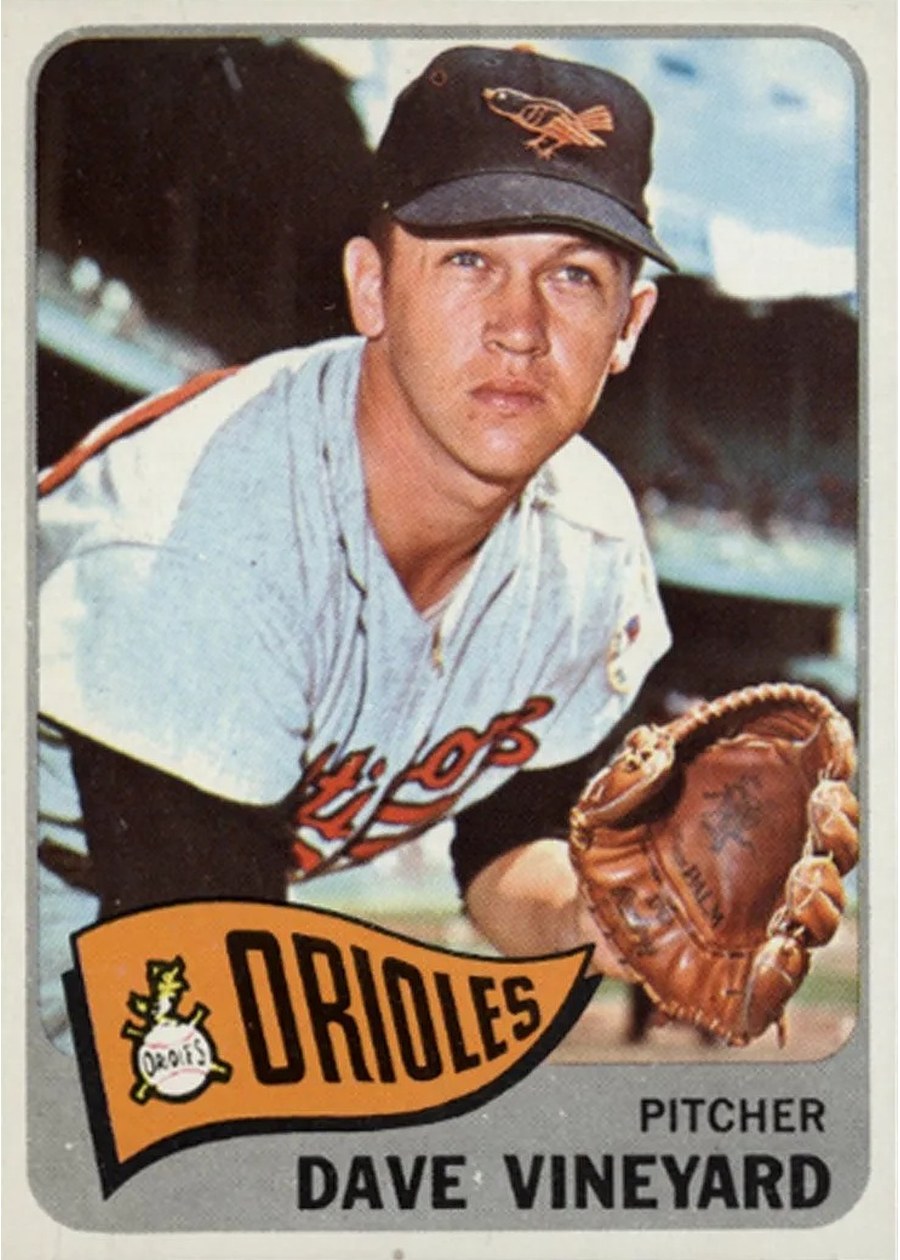 1965 Topps #169 Dave Vineyard, Baltimore Orioles