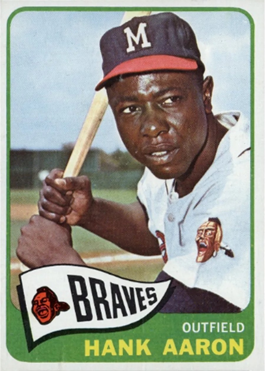 1965 Topps #170 Hank Aaron, Milwaukee Braves