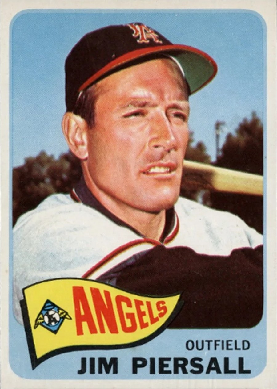 1965 Topps #172 Jim Piersall, Los Angeles Angels