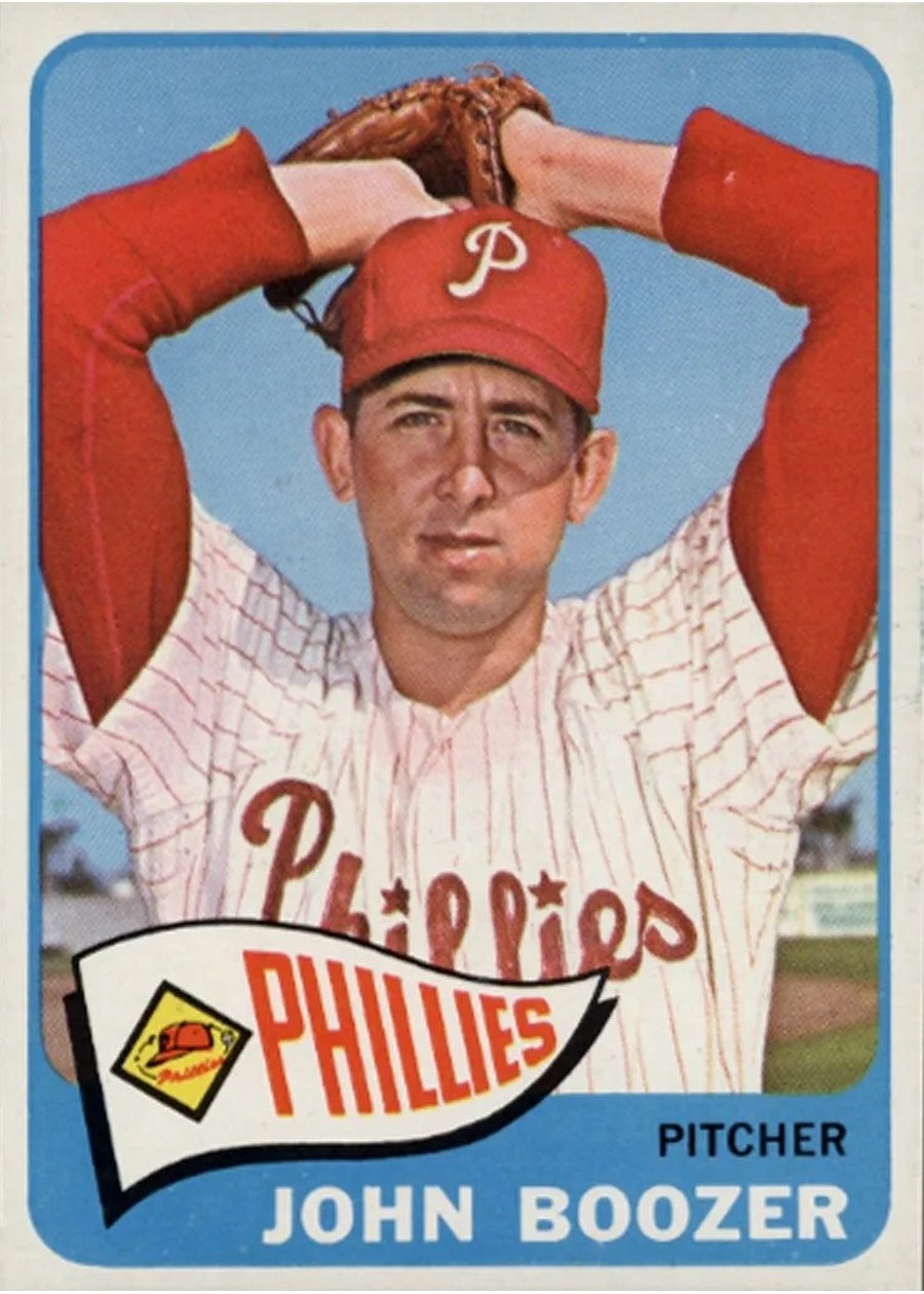 1965 Topps #184 John Boozer, Philadelphia Phillies