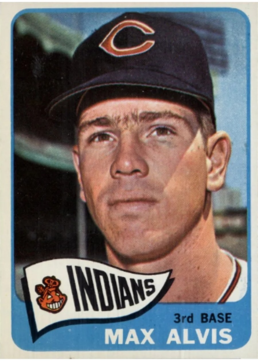 1965 Topps #185 Max Alvis, Cleveland Indians