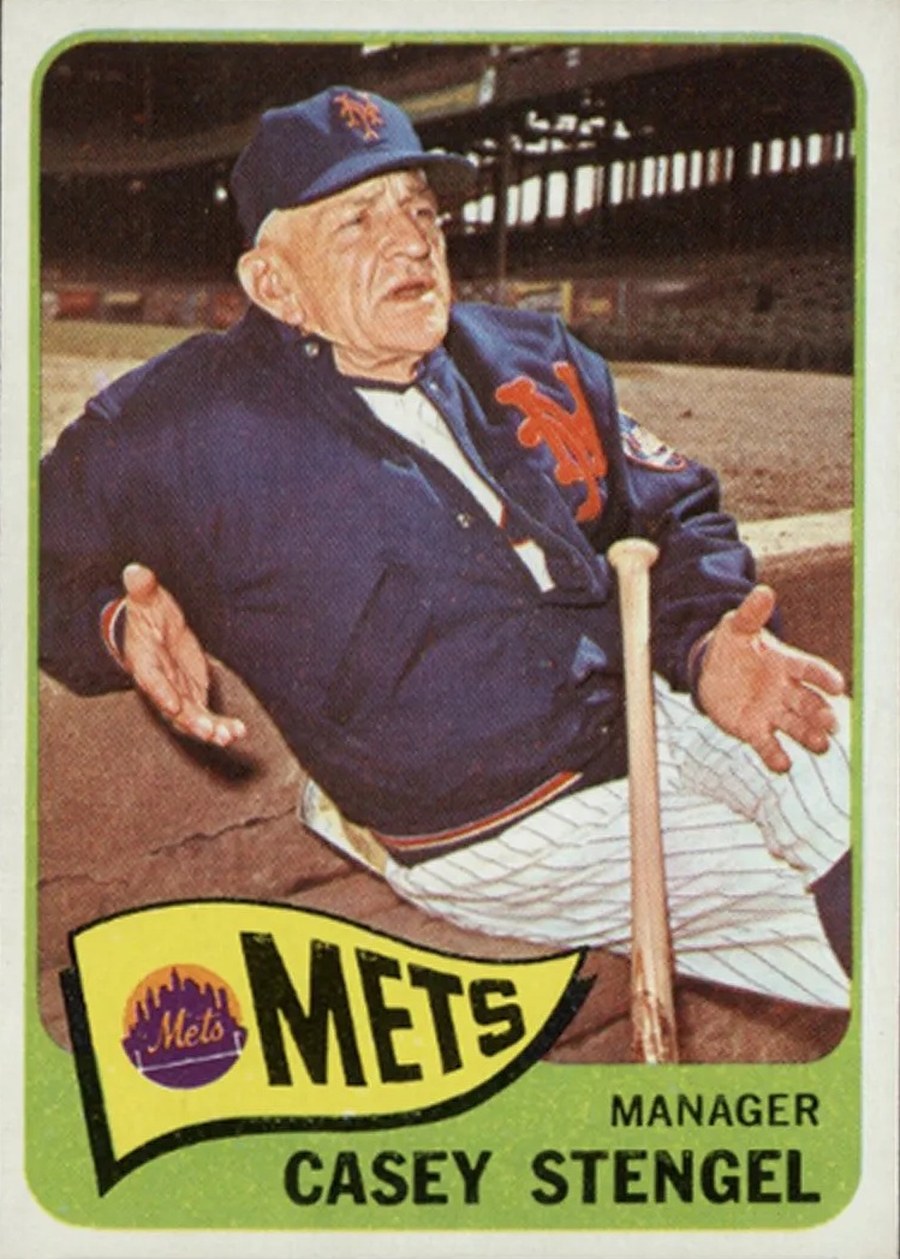 1965 Topps #187 Casey Stengel, New York Mets