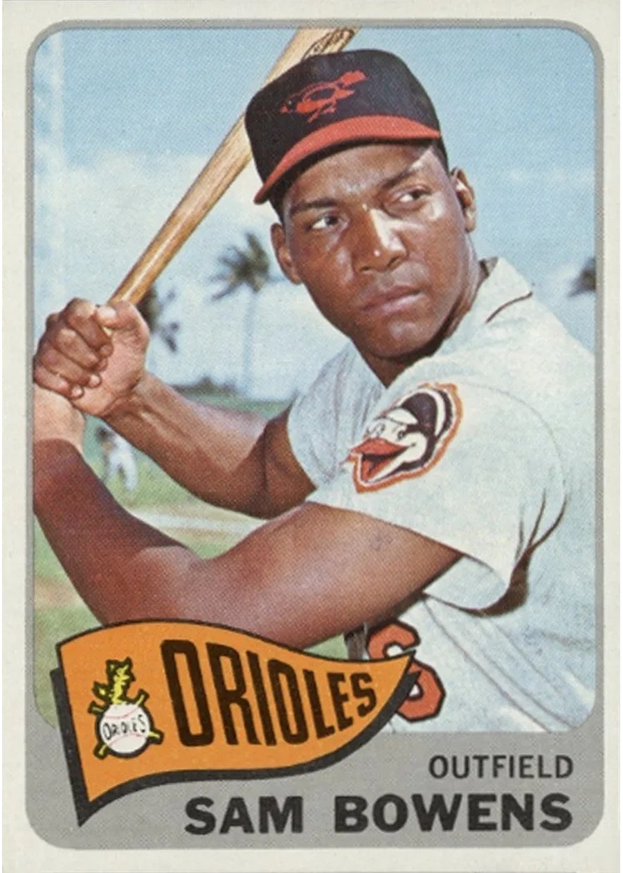 1965 Topps #188 Sam Bowens, Baltimore Orioles