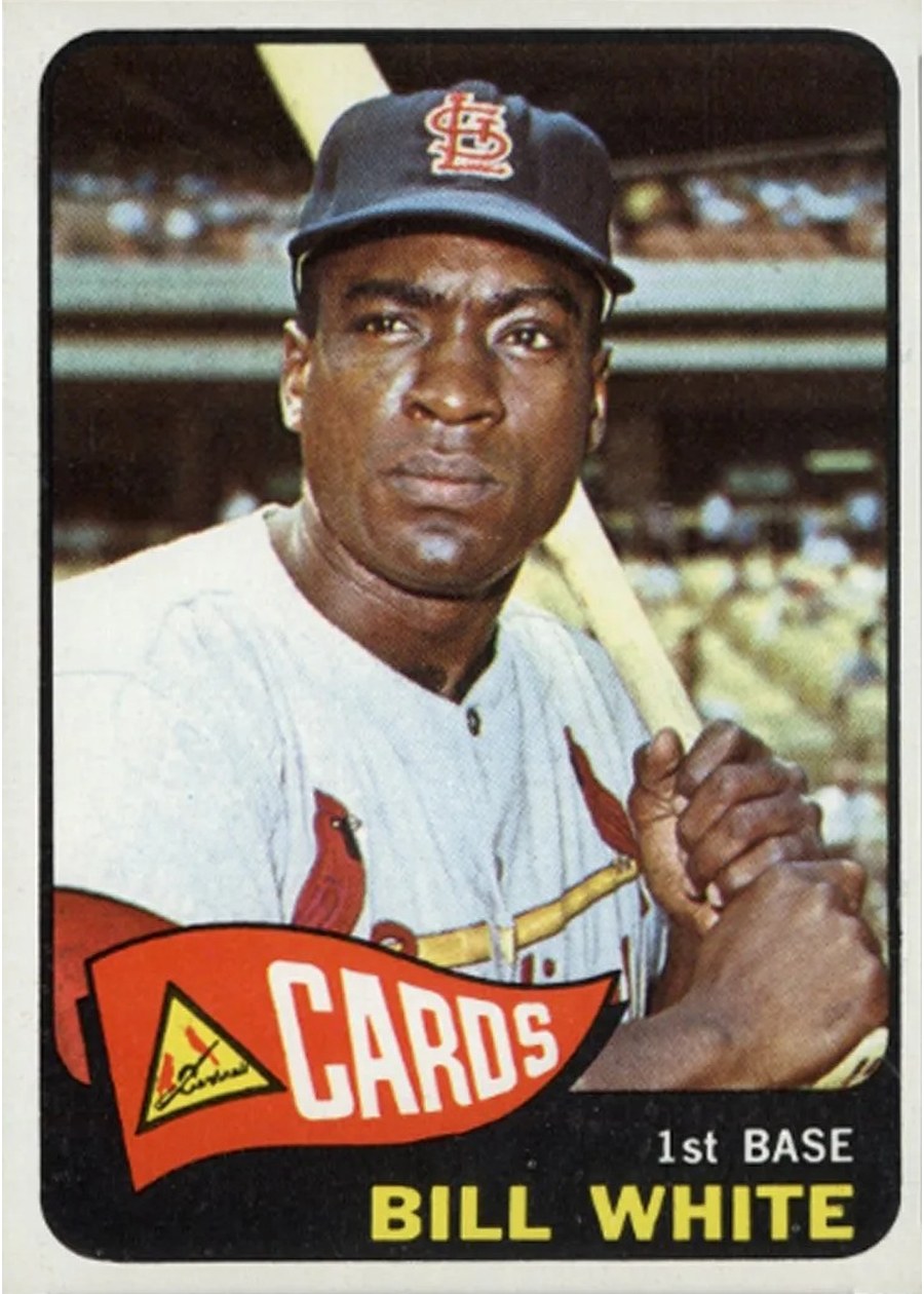 1965 Topps #190 Bill White, St. Louis Cardinals