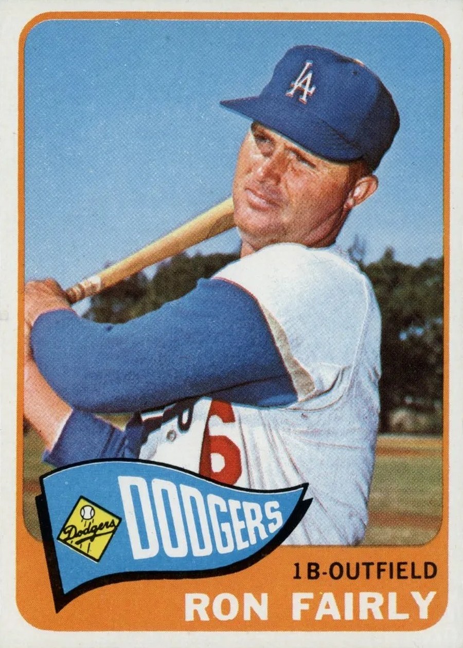 1965 Topps #196 Ron Fairly, Los Angeles Dodgers