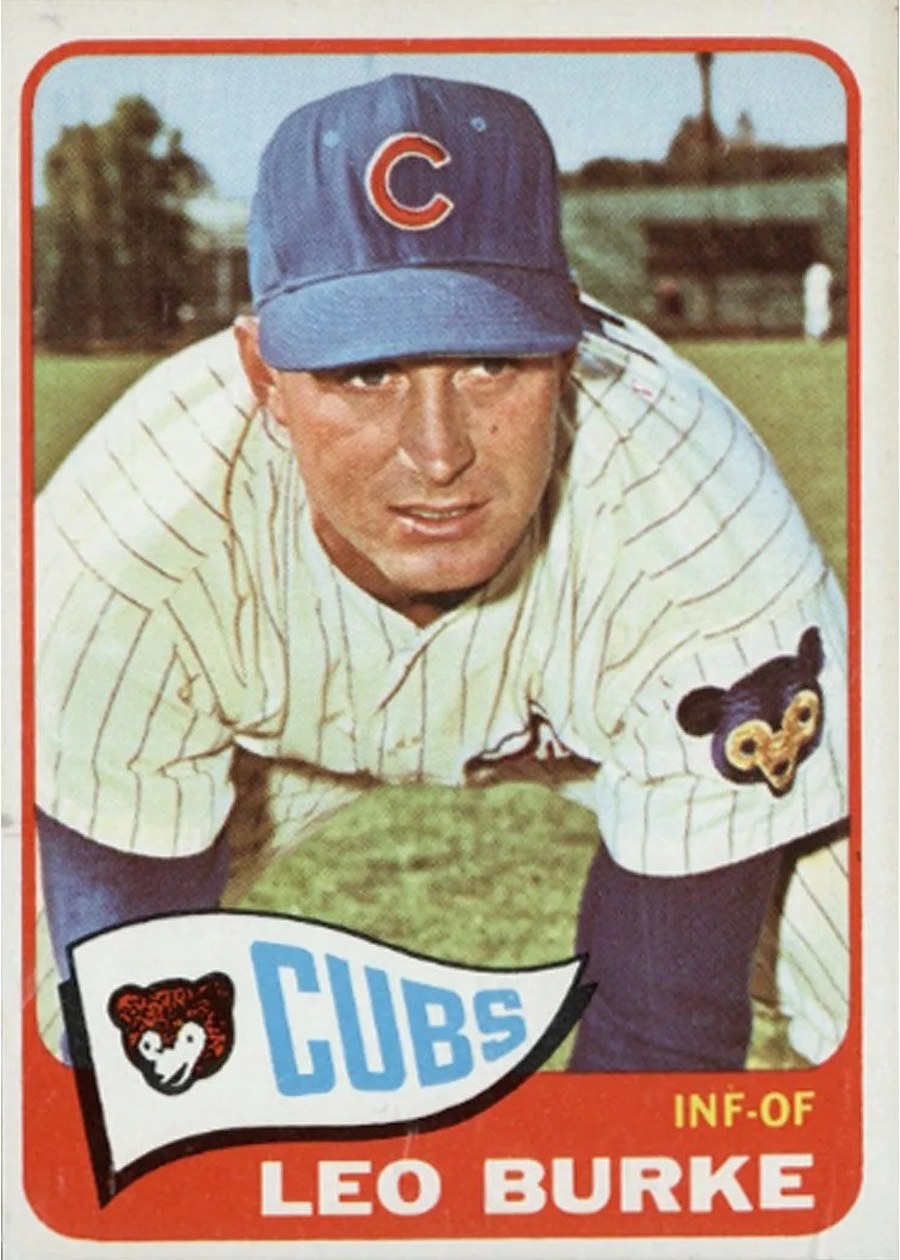 1965 Topps #202 Leo Burke, Chicago Cubs