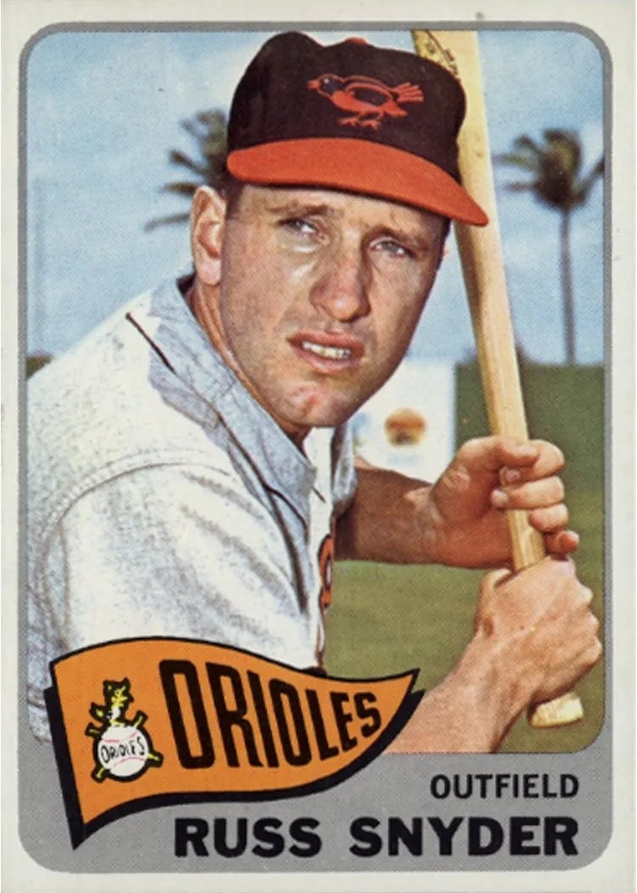 1965 Topps #204 Russ Snyder, Baltimore Orioles