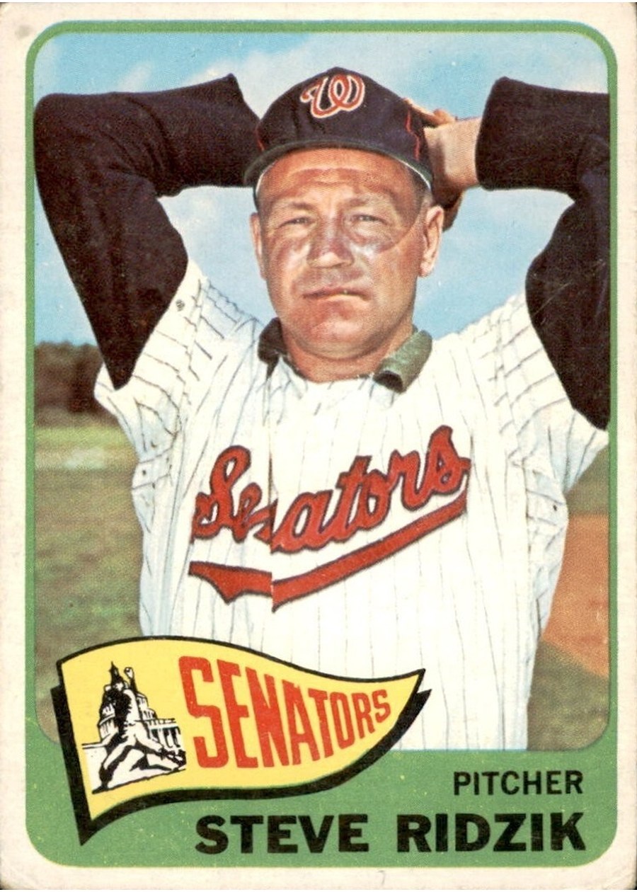 1965 Topps #211 Steve Ridzik, Washington Senators