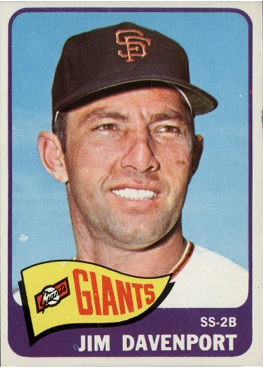 1965 Topps #213 Jim Davenport, San Francisco Giants