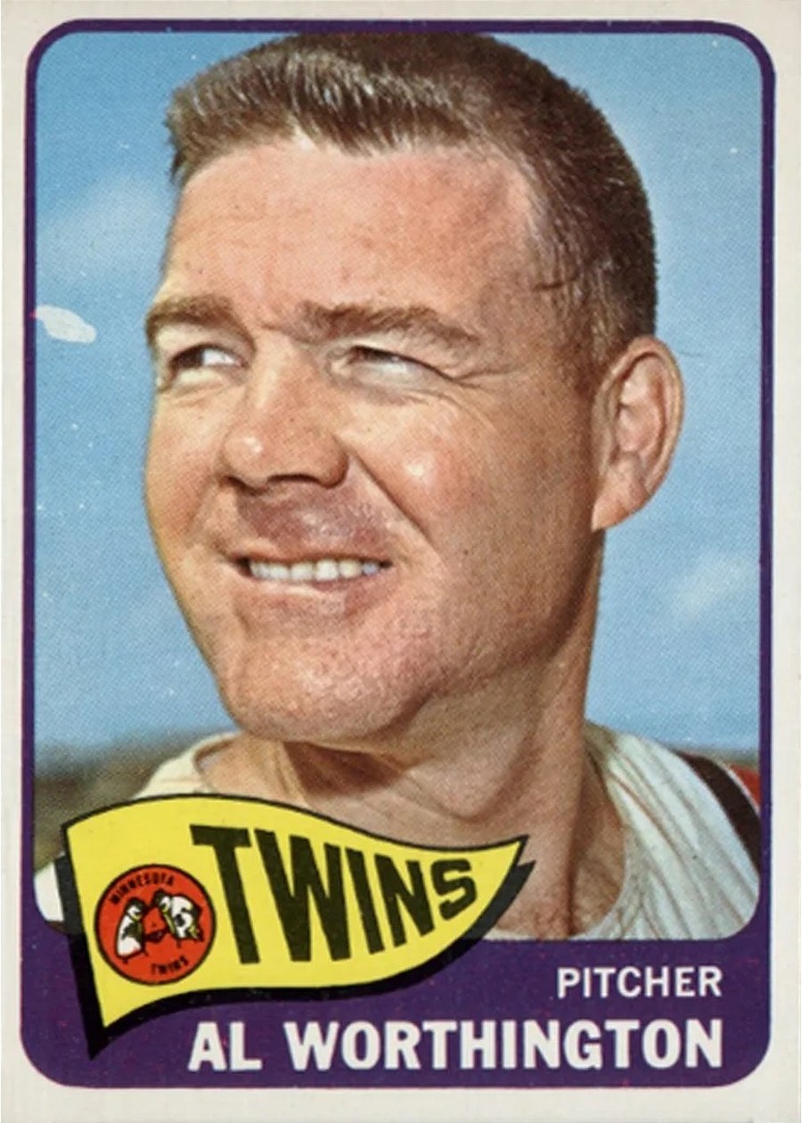 1965 Topps #216 Al Worthington, Minnesota Twins