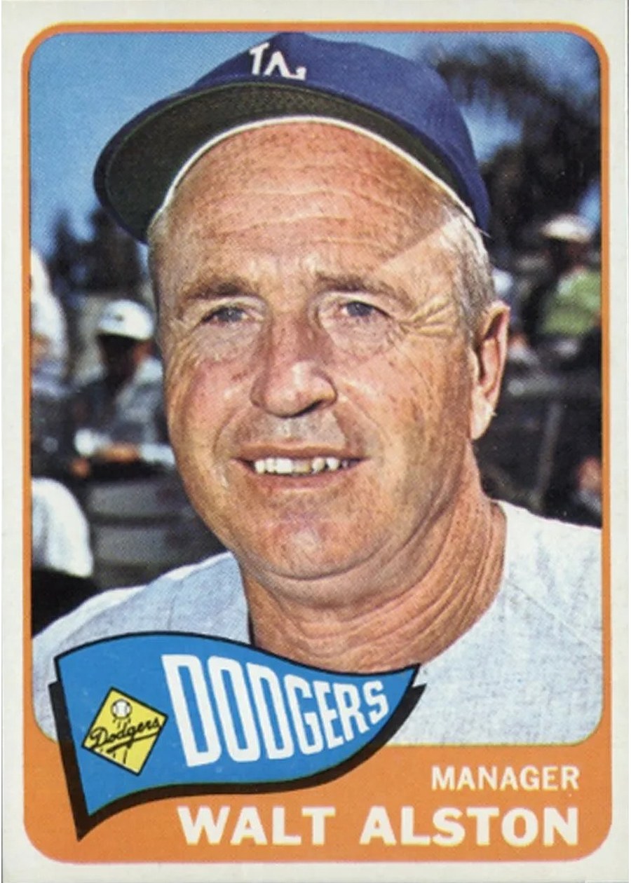1965 Topps #217 Walt Alston, Los Angeles Dodgers