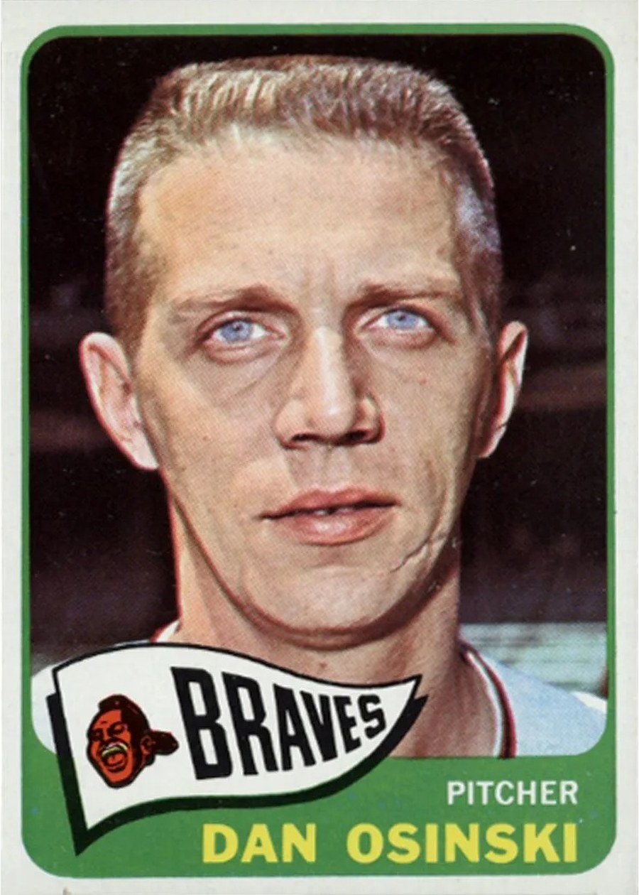 1965 Topps #223 Dan Osinski, Milwaukee Braves