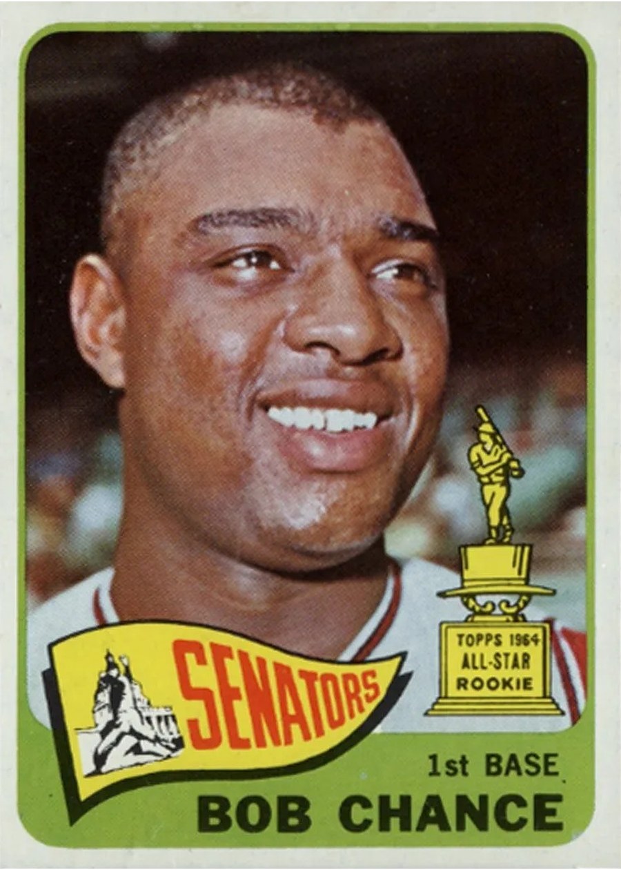 1965 Topps #224 Bob Chance, Washington Senators