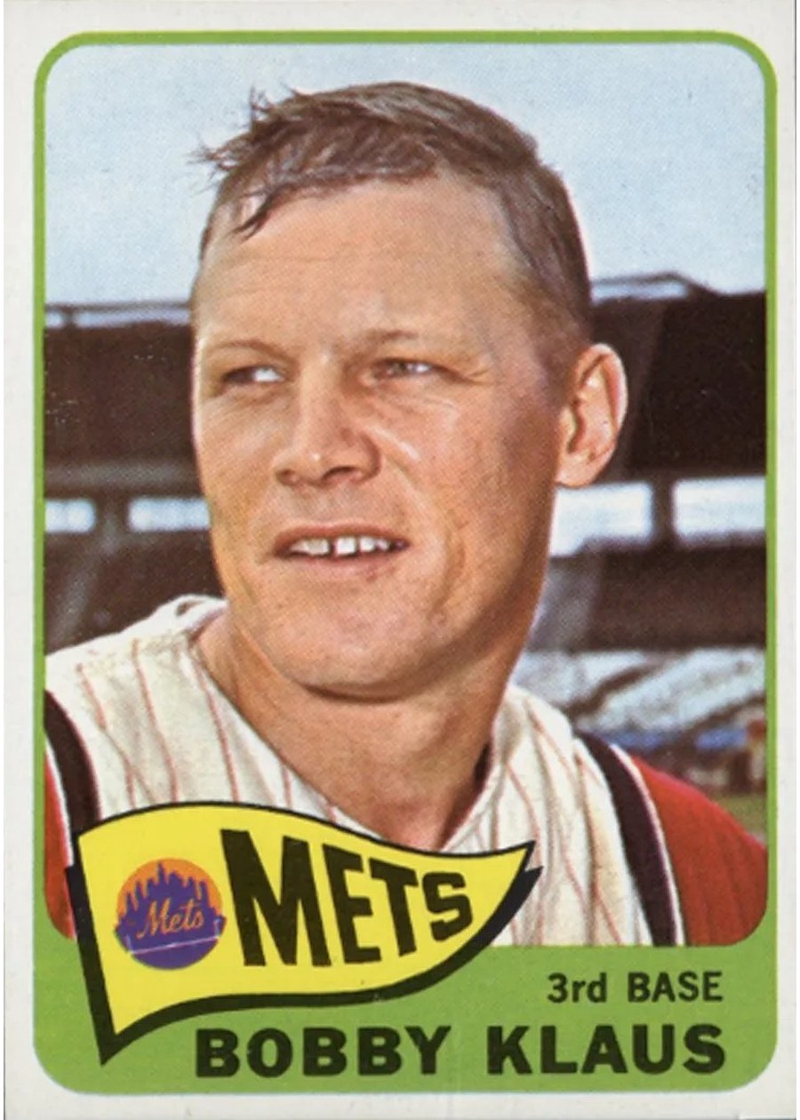 1965 Topps #227 Bobby Klaus, New York Mets