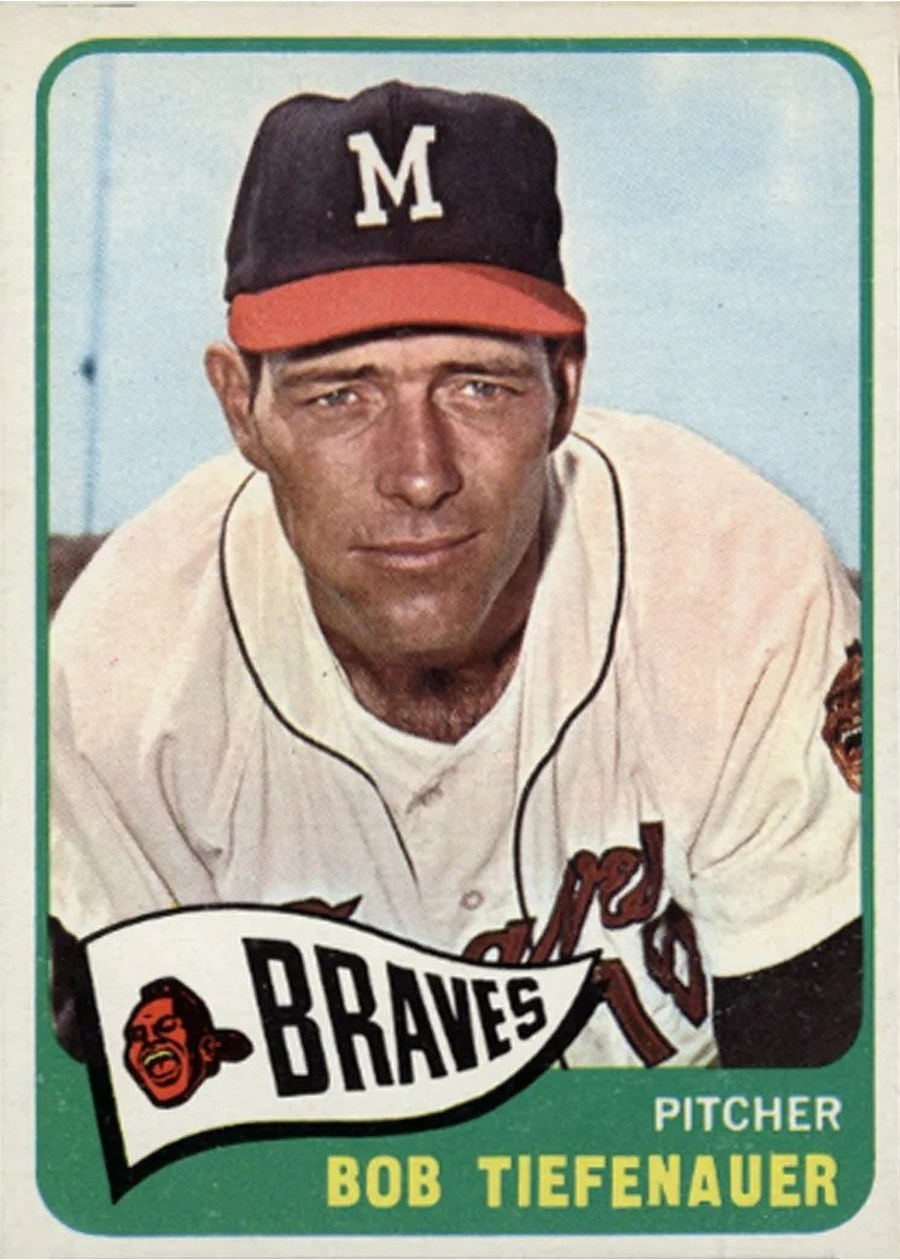 1965 Topps #23 Bob Tiefenauer, Milwaukee Braves
