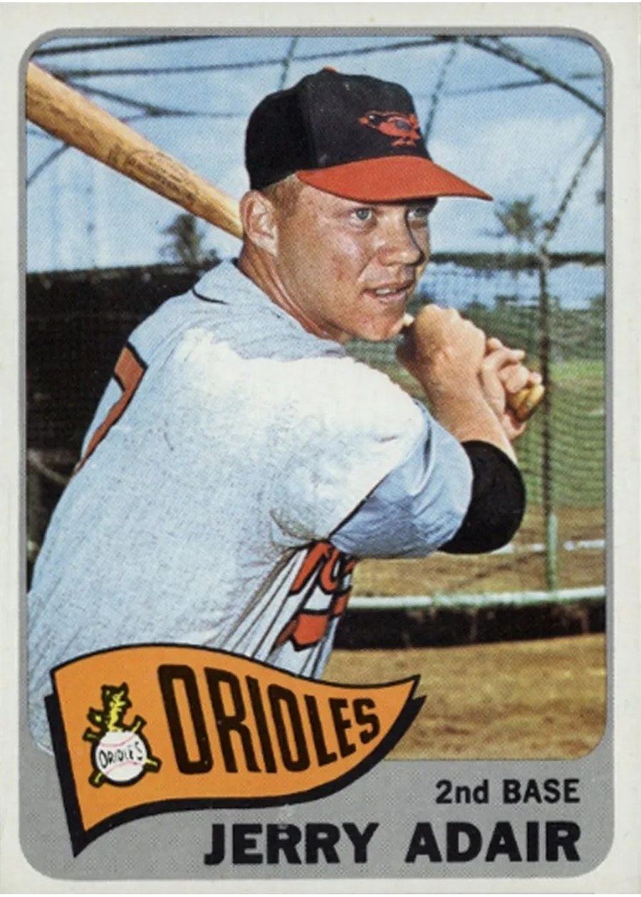 1965 Topps #231 Jerry Adair, Baltimore Orioles
