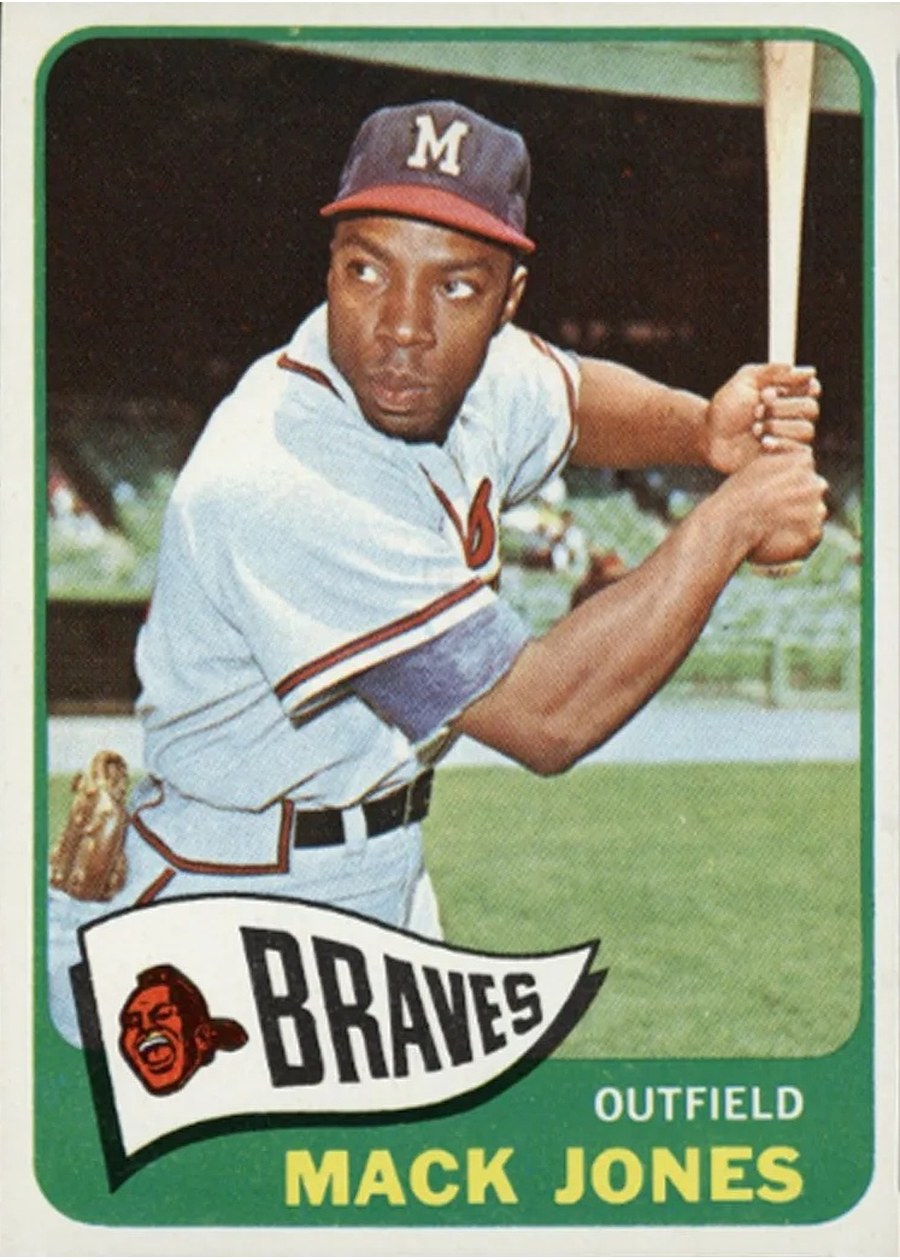1965 Topps #241 Mack Jones, Milwaukee Braves