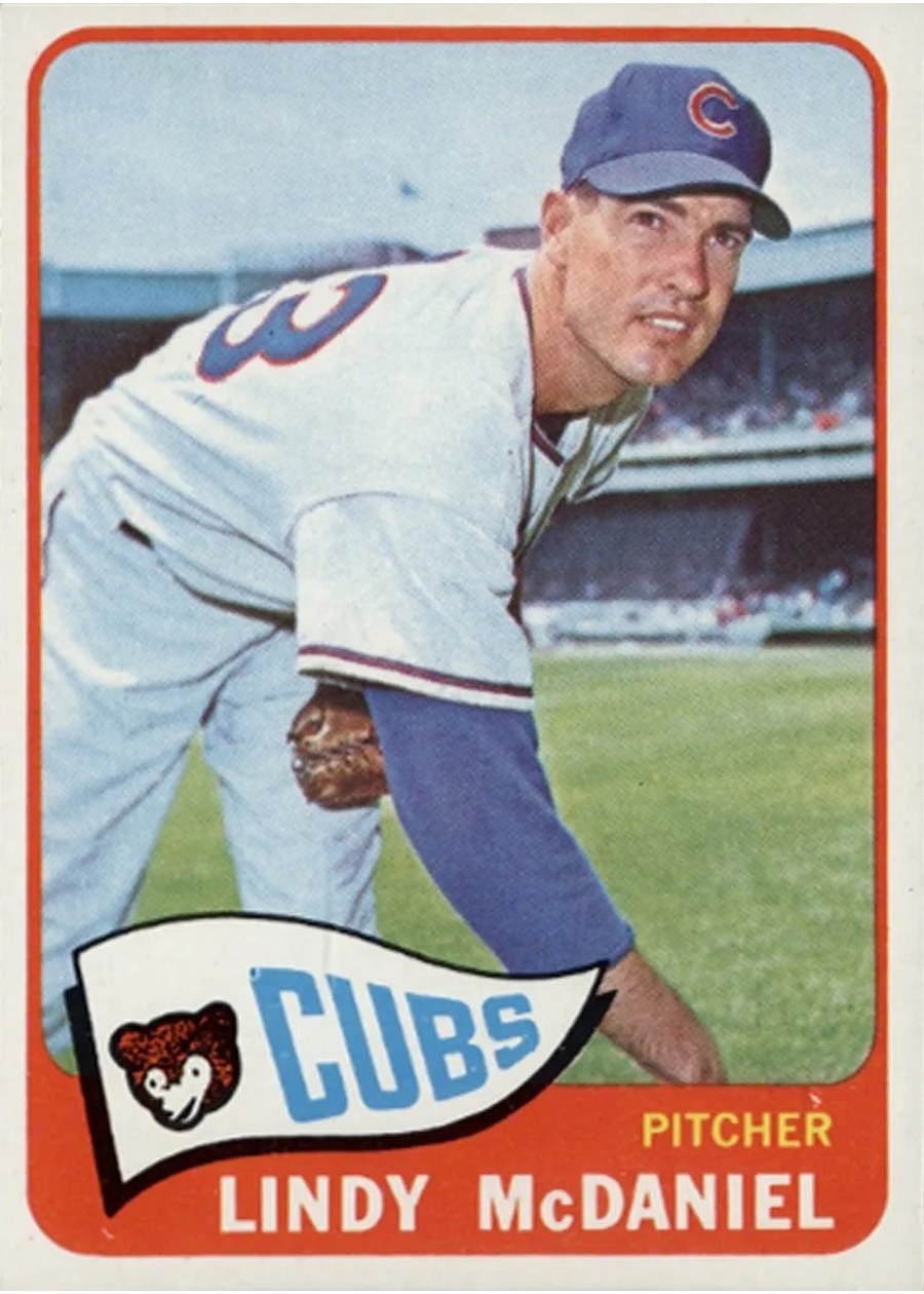 1965 Topps #244 Lindy McDaniel, Chicago Cubs