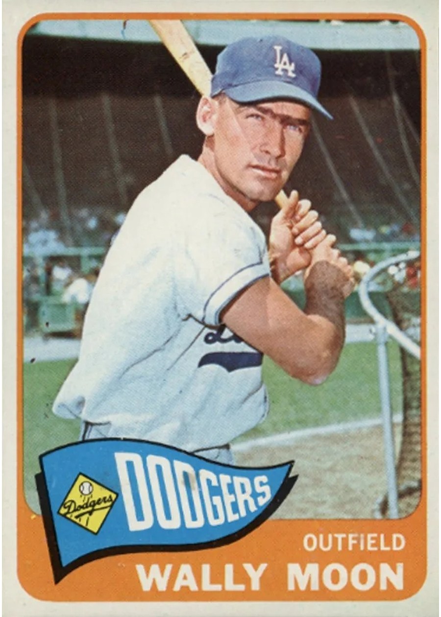 1965 Topps #247 Wally Moon, Los Angeles Dodgers