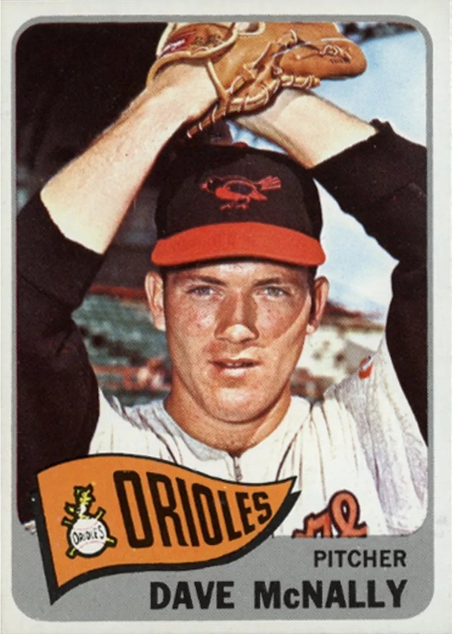 1965 Topps #249 Dave McNally, Baltimore Orioles