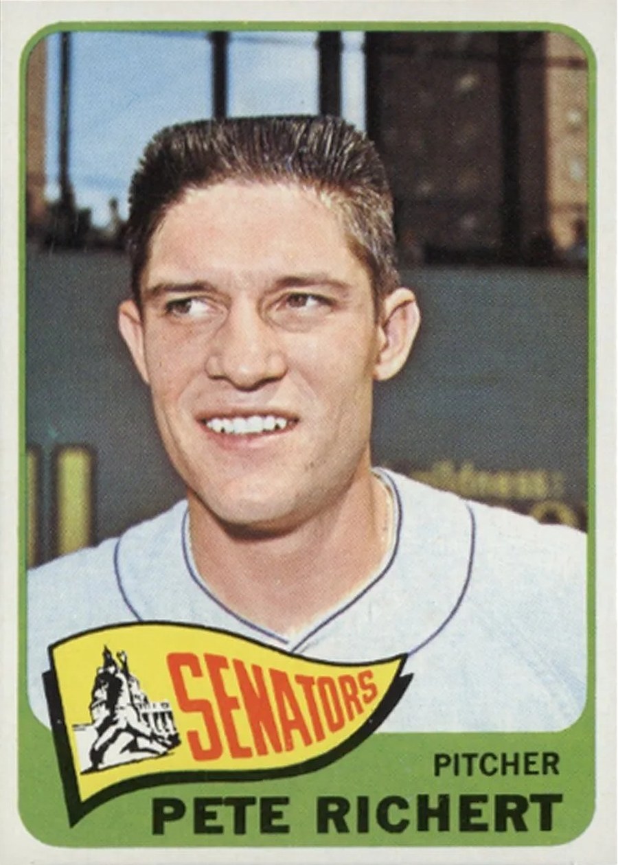 1965 Topps #252 Pete Richert, Washington Senators