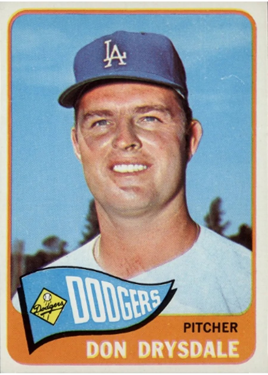1965 Topps #260 Don Drysdale, Los Angeles Dodgers