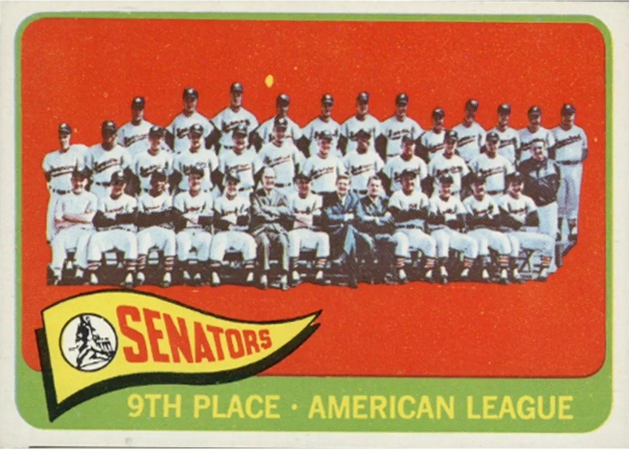 1965 Topps #267 Washington Senators