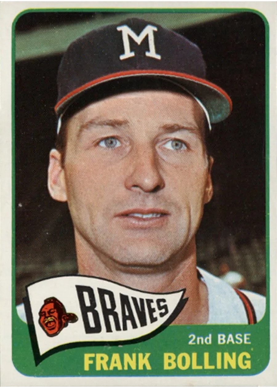 1965 Topps #269 Frank Bolling, Milwaukee Braves