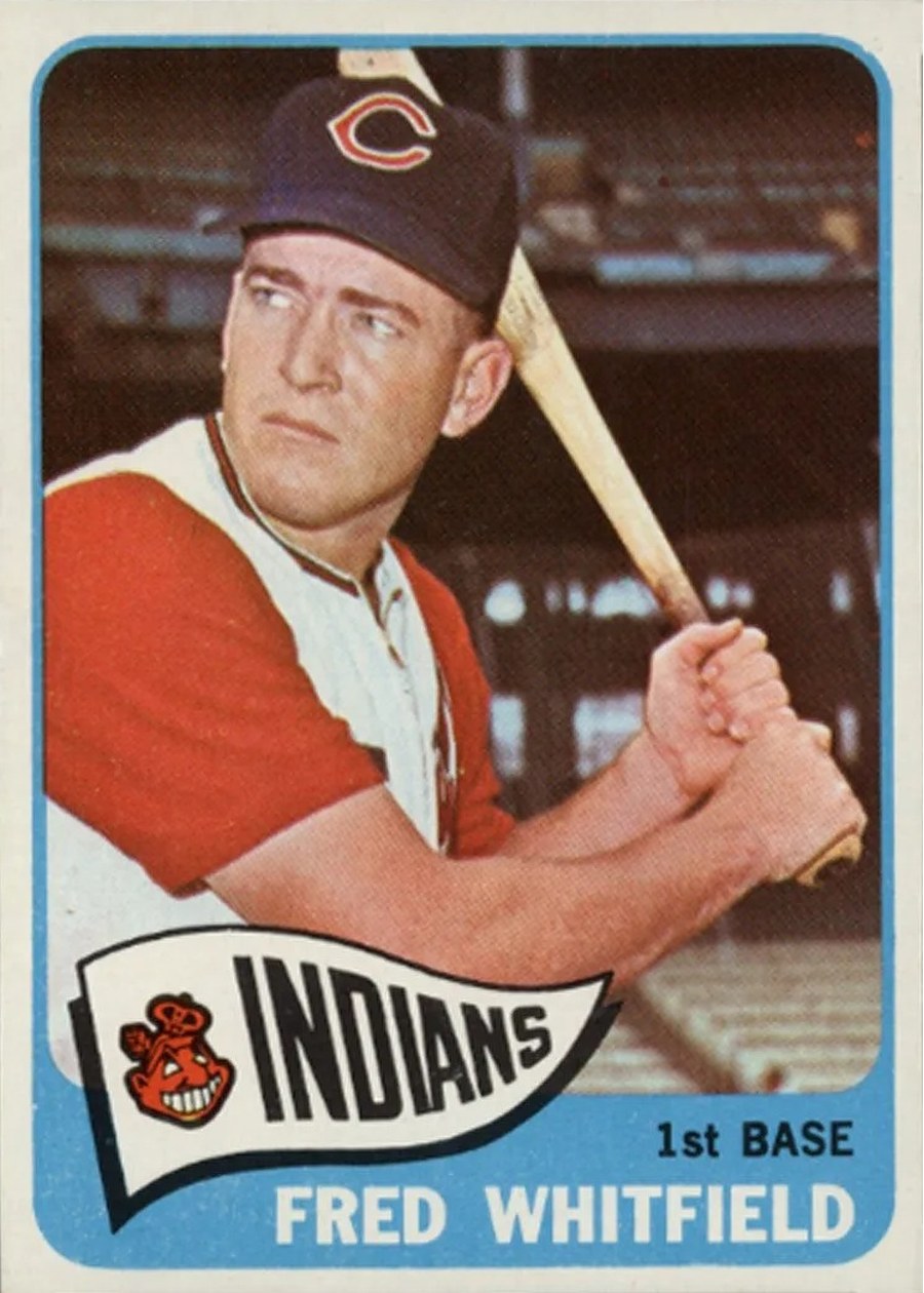 1965 Topps #283 Fred Whitfield, Cleveland Indians