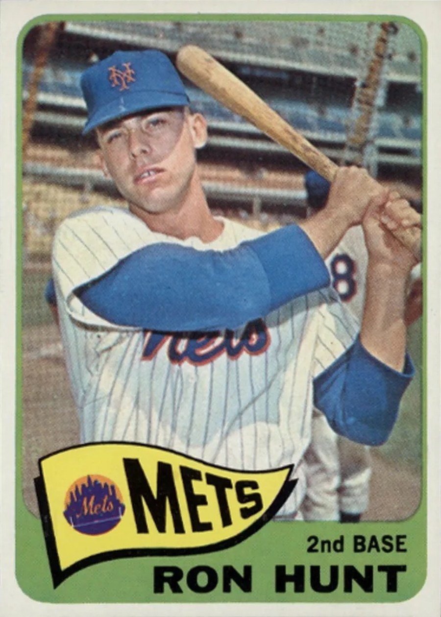 1965 Topps #285 Ron Hunt, New York Mets