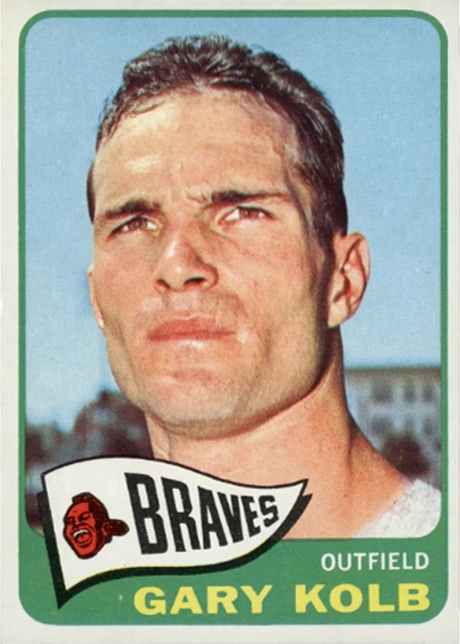 1965 Topps #287 Gary Kolb, Milwaukee Braves