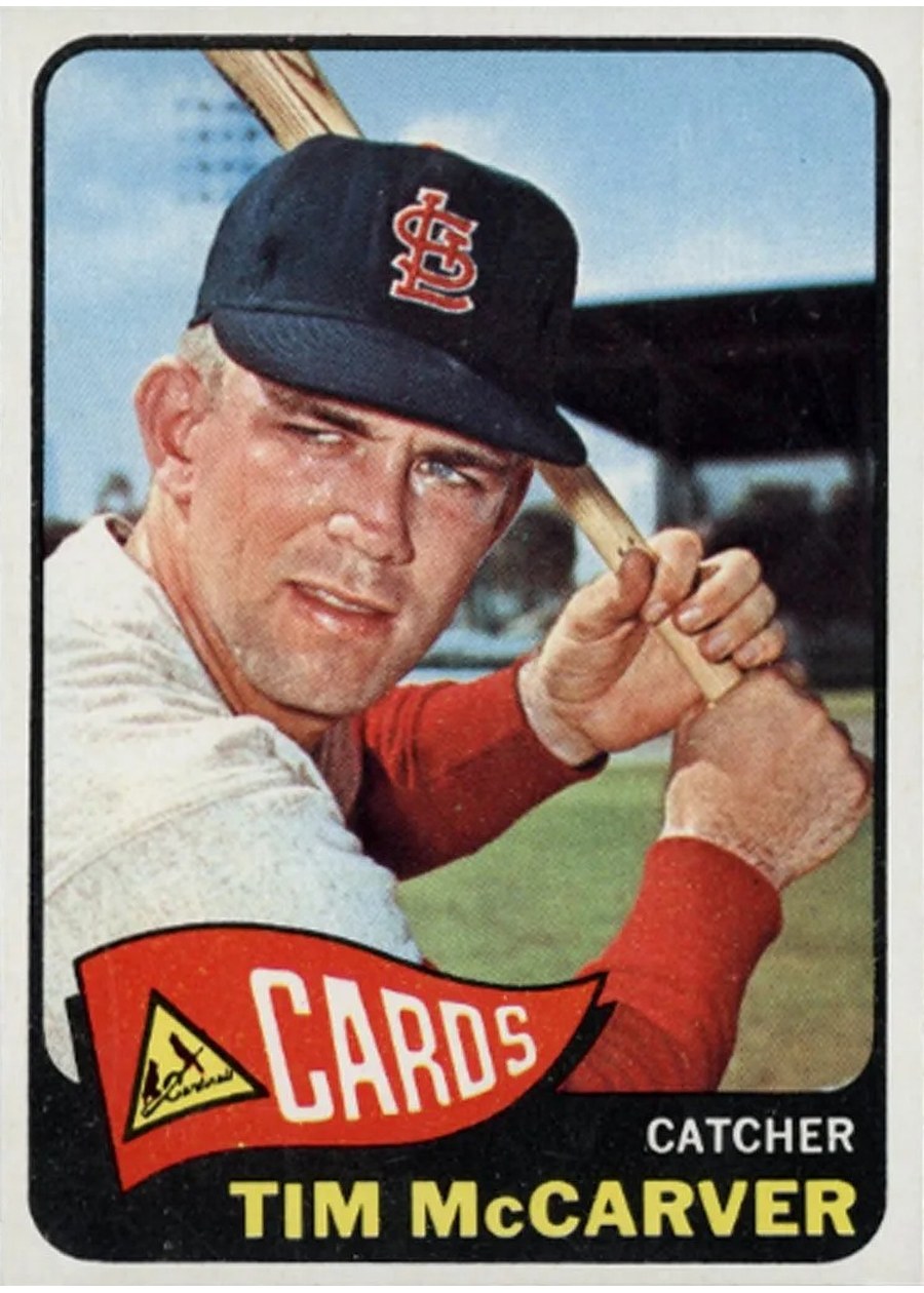 1965 Topps #294 Tim McCarver, St. Louis Cardinals