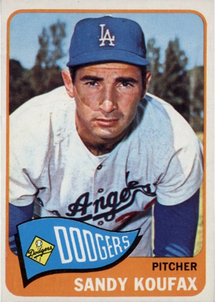 1965 Topps #300 Sandy Koufax, Los Angeles Dodgers